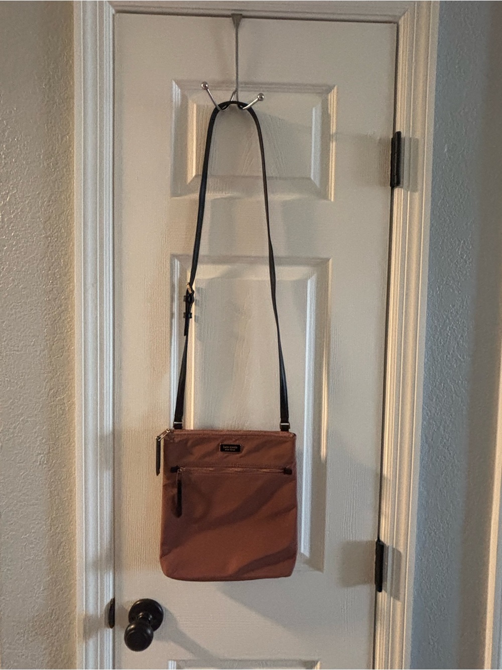 kate spade Brown Crossbody Bag with Black Strap